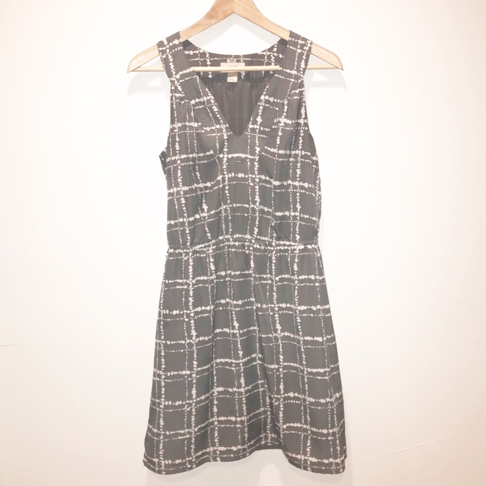Ann Taylor Loft Square Bleached Midi Pattern Dress